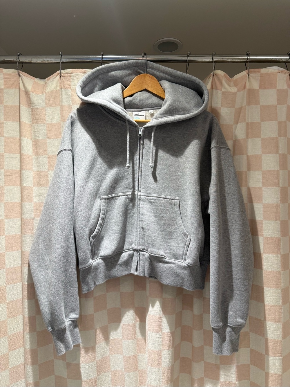 TNA Men's Light Gray Full-Zip Hoodie